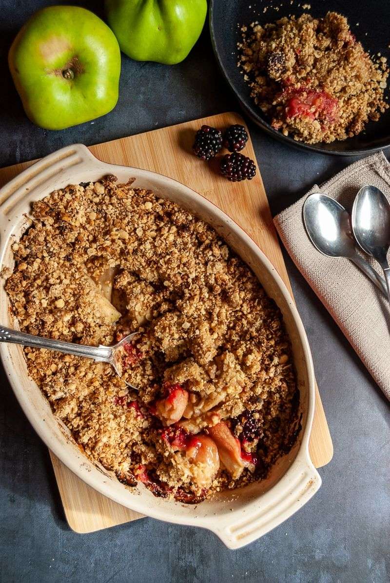 Blackberry and Apple Crumble