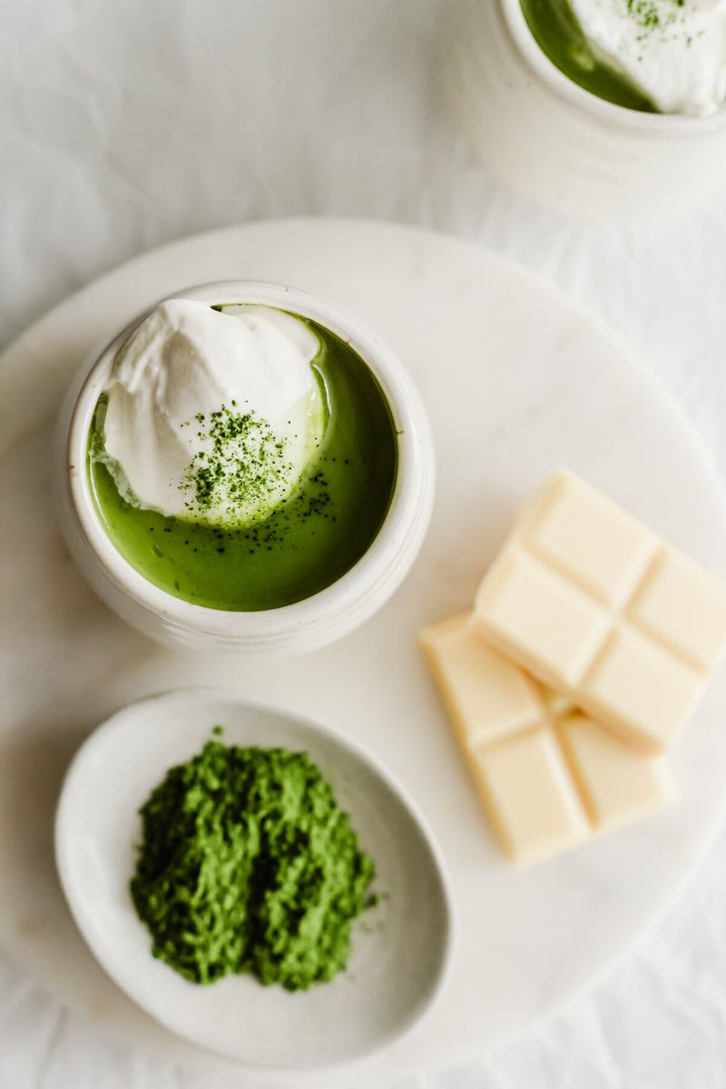 Matcha Powder and White Chocolate