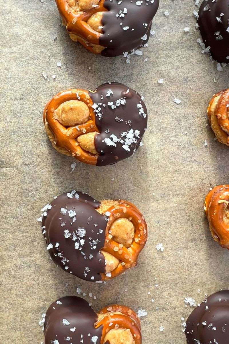 Pretzels Dipped in Dark Chocolate