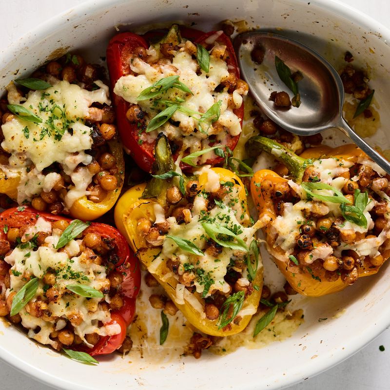 Butter Bean Stuffed Peppers