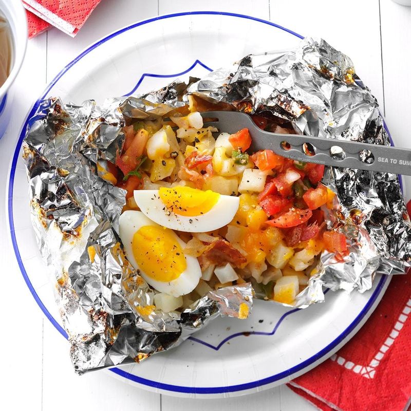 Breakfast-for-Dinner Egg and Hash Brown Packets