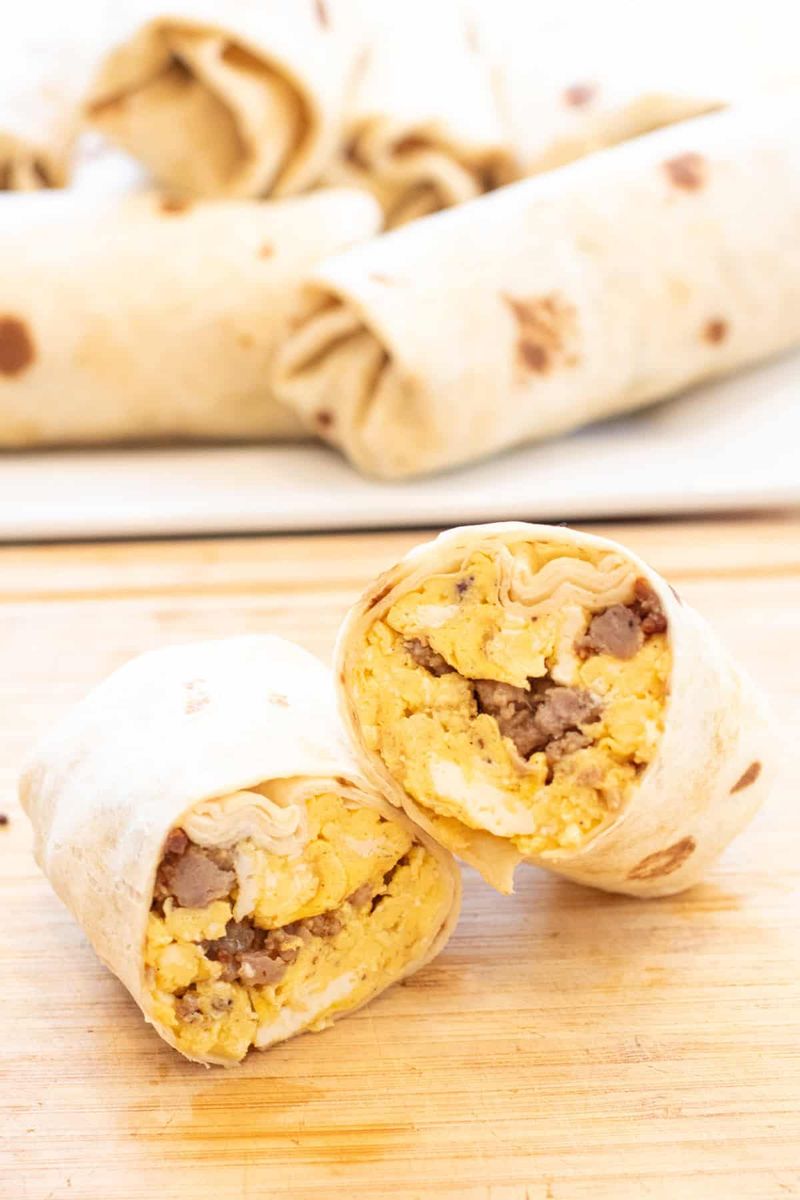 Sausage and Egg Breakfast Burrito
