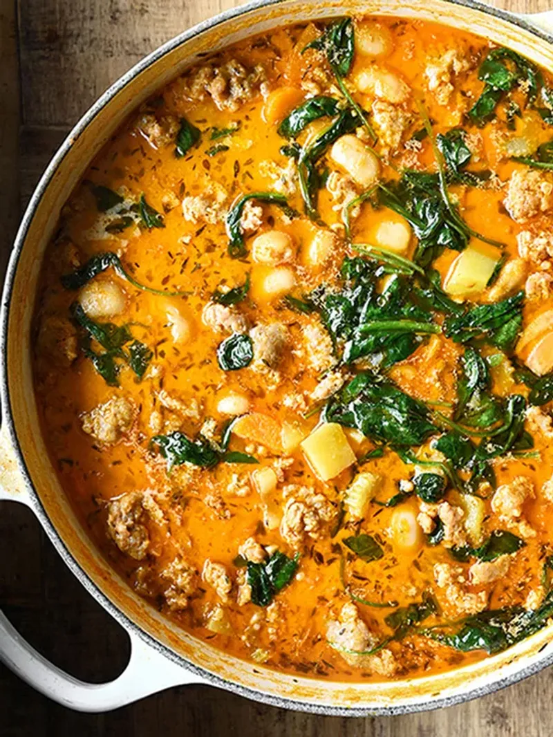 Tuscan White Bean and Sausage Stew