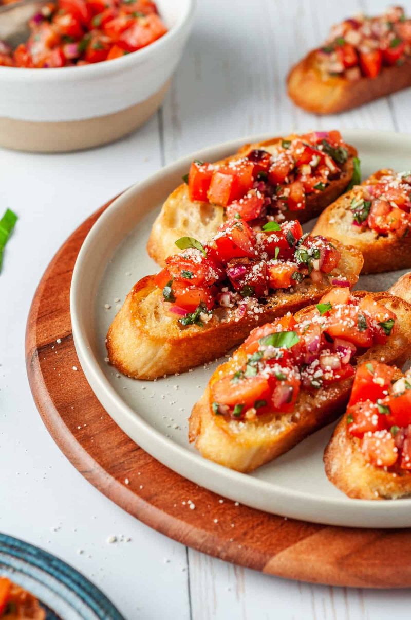 Cockle and Tomato Bruschetta