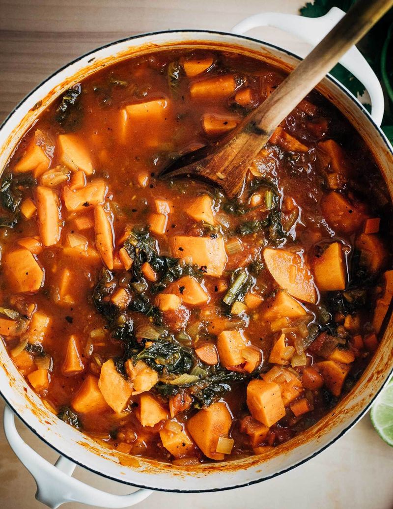 Spinach and Sweet Potato Stew