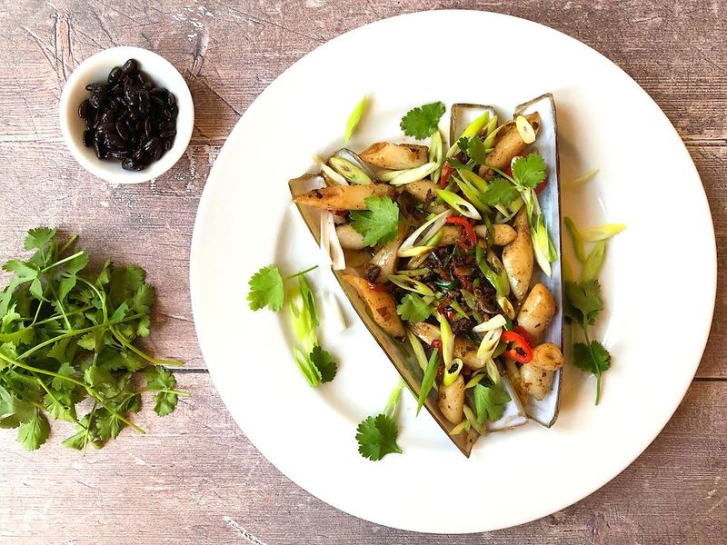 Bamboo Clam Stir-Fry with Black Bean Sauce