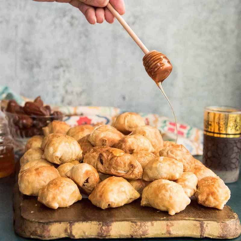 Date and Almond Stuffed Pastries