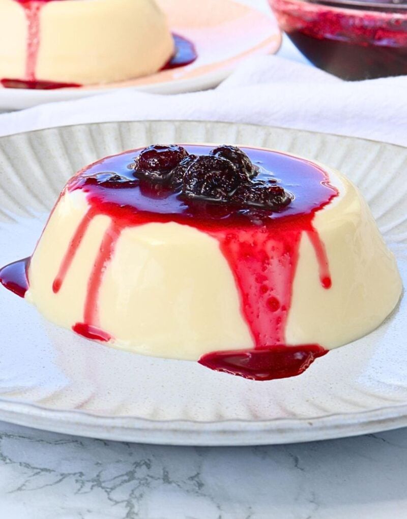 Panna Cotta with Berry Coulis