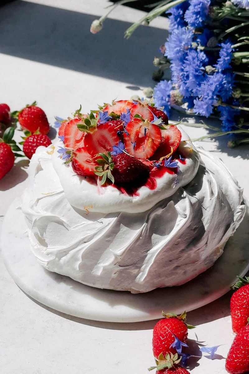 Strawberry Pavlova Cake