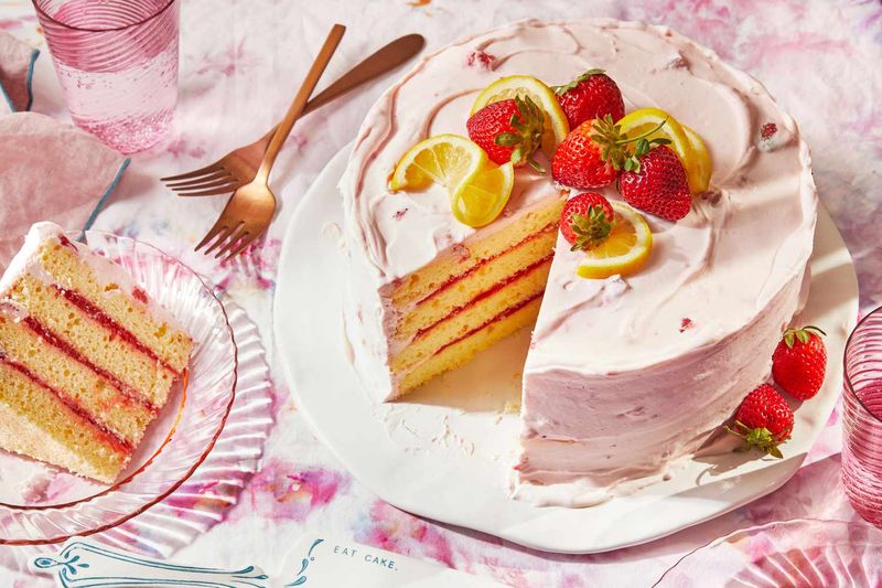 Strawberry Lemonade Cake