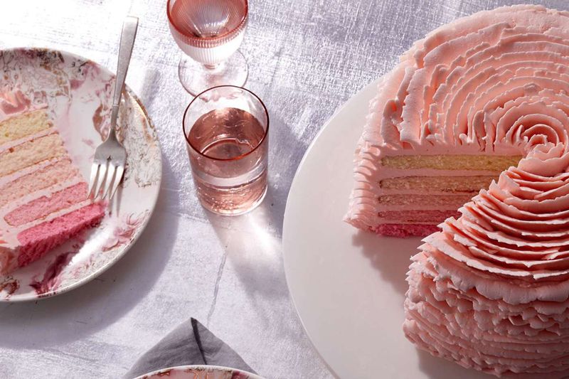 Strawberry Ombre Layer Cake