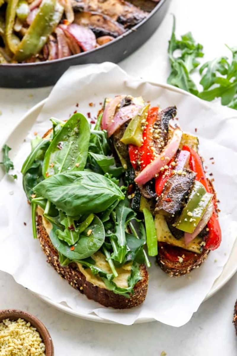 Hummus and Roasted Veggies
