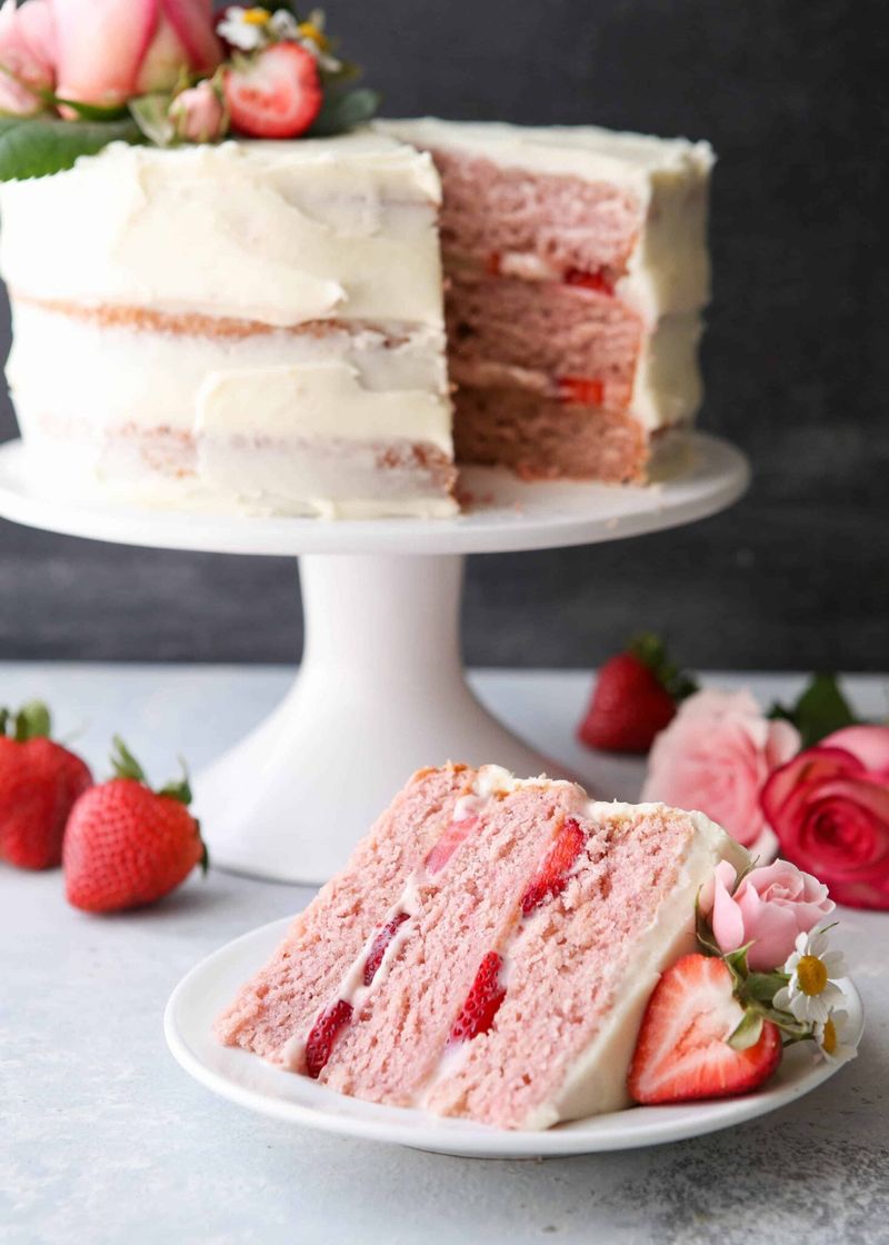 Strawberry Cheesecake Cake