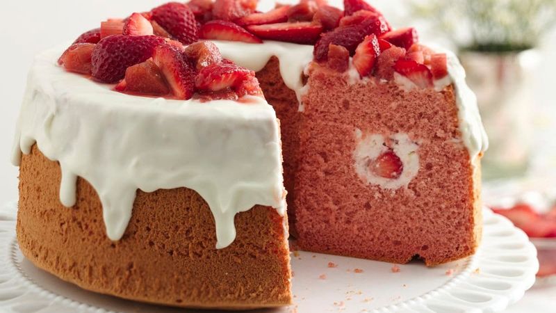 Strawberry Chiffon Cake