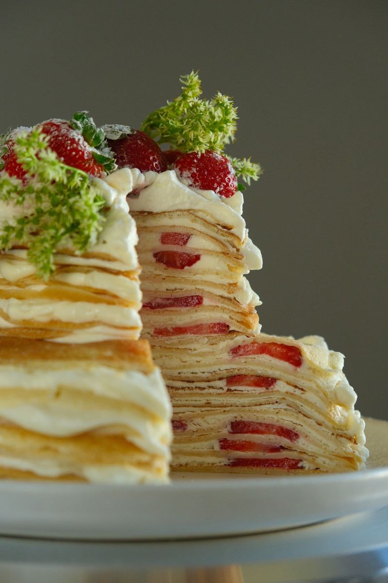 Strawberry Crepe Cake