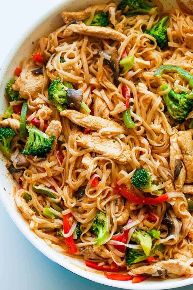 Chicken Stir-Fry with Noodles
