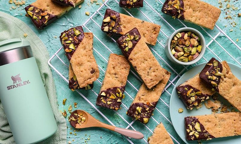 Chocolate-Dipped Shortbread Cookies