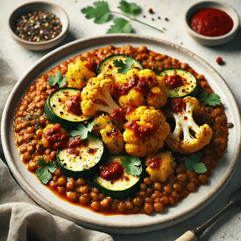 North African Harissa Roasted Vegetables