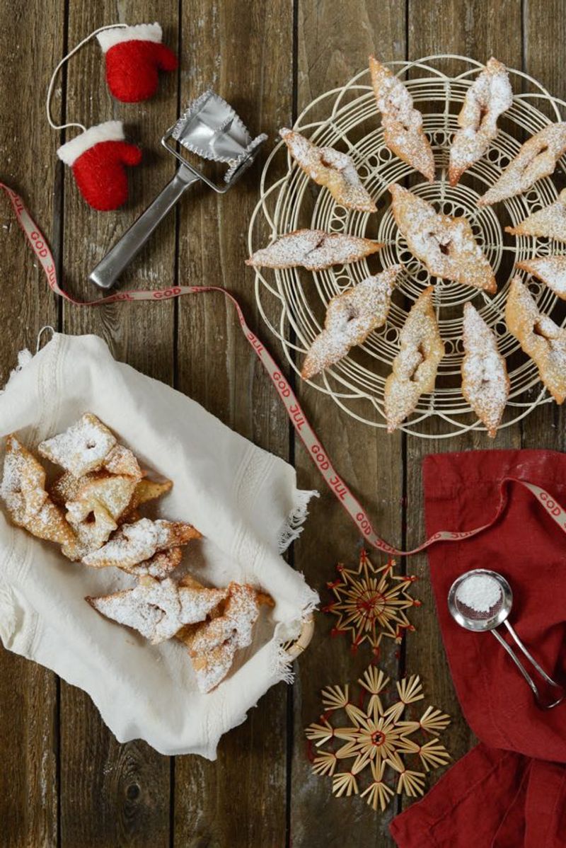 Norwegian Fattigmann Cookies