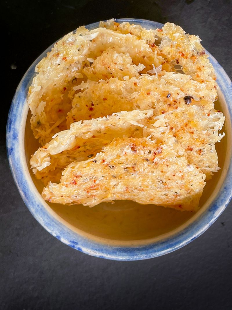 Manchego and Honey Crisps
