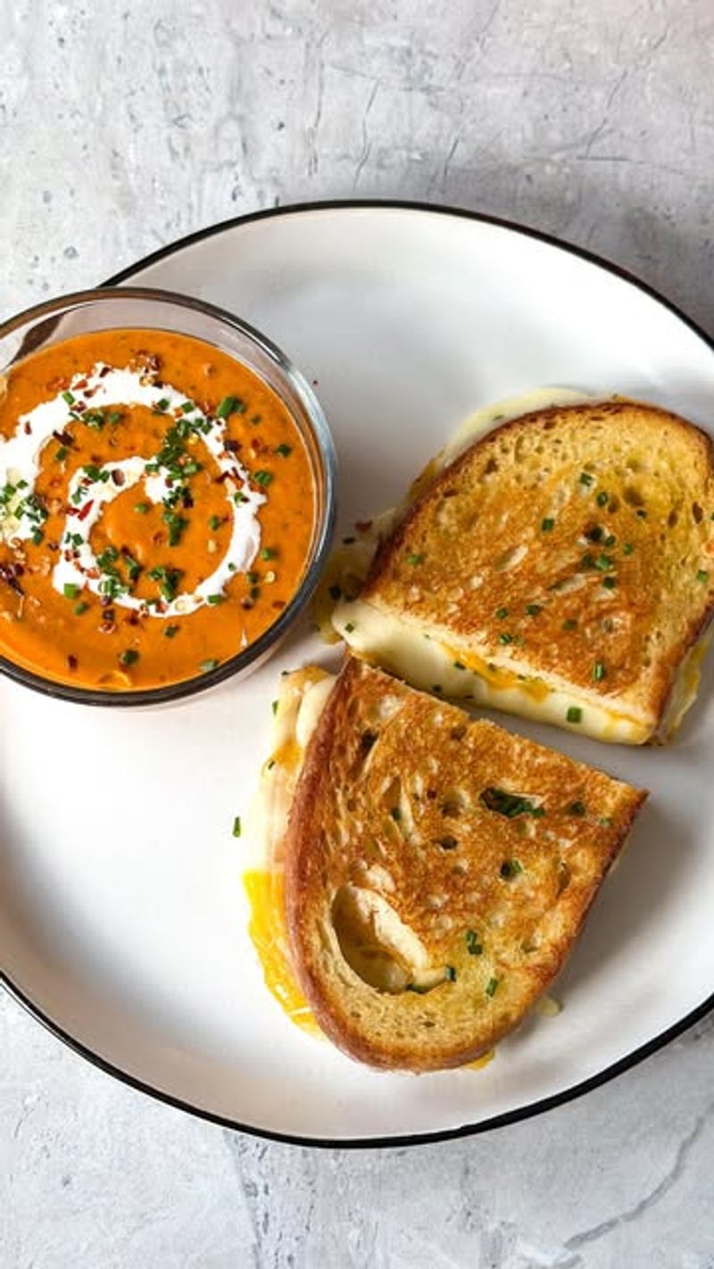 Grilled Cheese and Tomato Soup