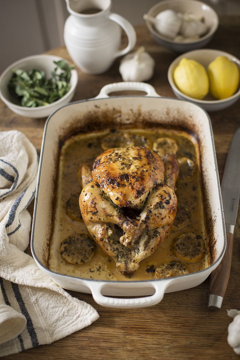 Lemon And Oregano Roasted Turkish Chicken