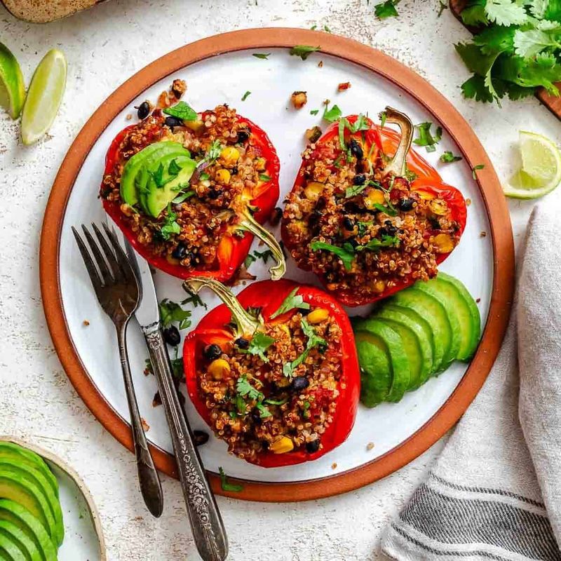 Stuffed Bell Peppers with Quinoa