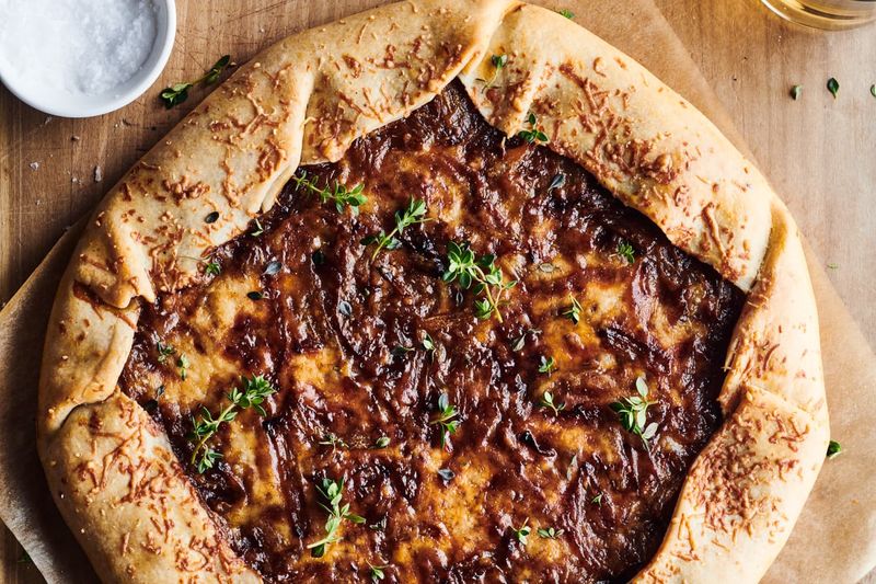 Caramelised Onion and Gruyere Galettes