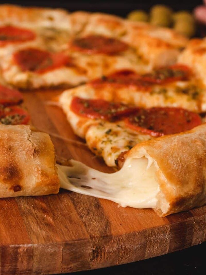 The Stuffed Crust End of a Pizza Slice