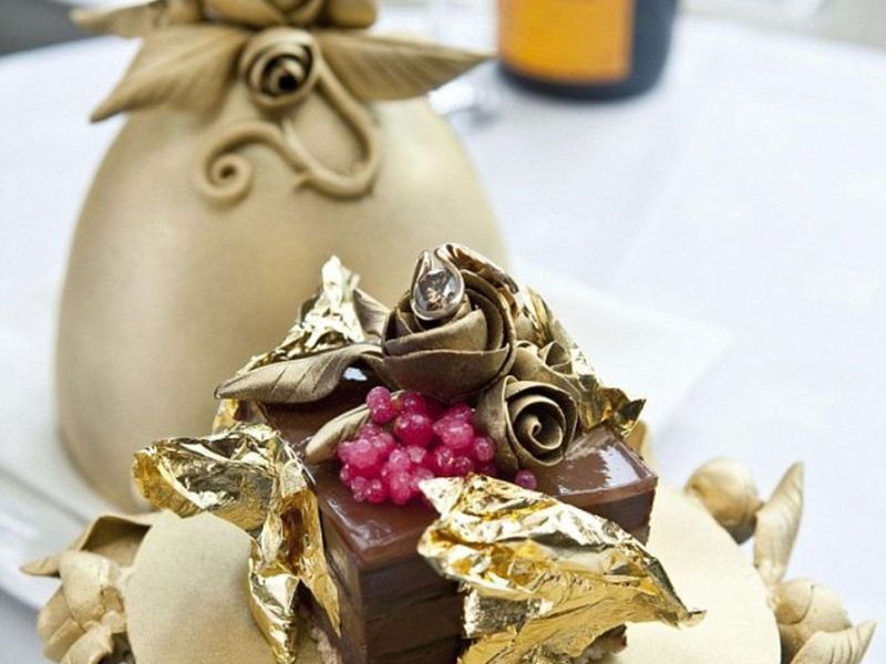 The Chocolate Pudding with Edible Gold Leaf, Tokyo