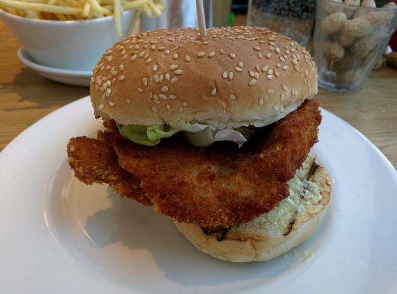 GBK (Gourmet Burger Kitchen) Fried Chicken Burger