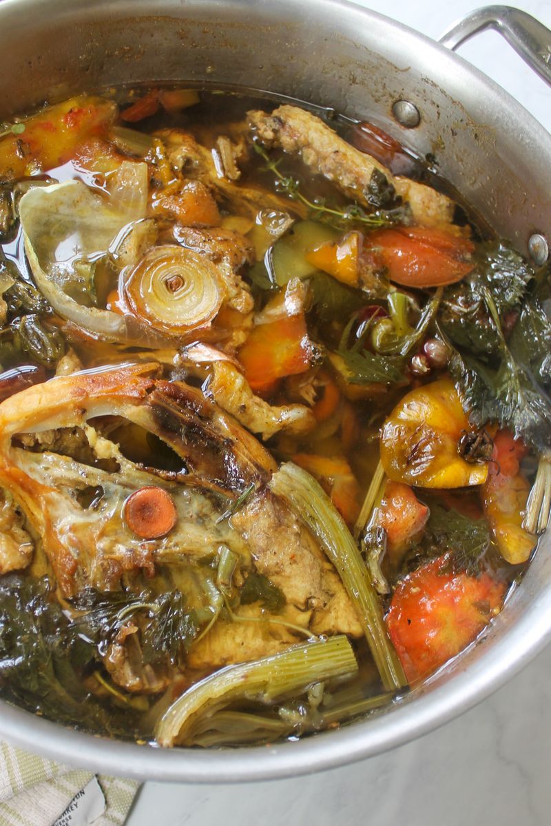 Making Homemade Stock from Scraps