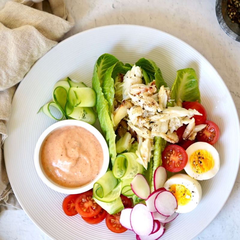 Canned Crab Louie Salad