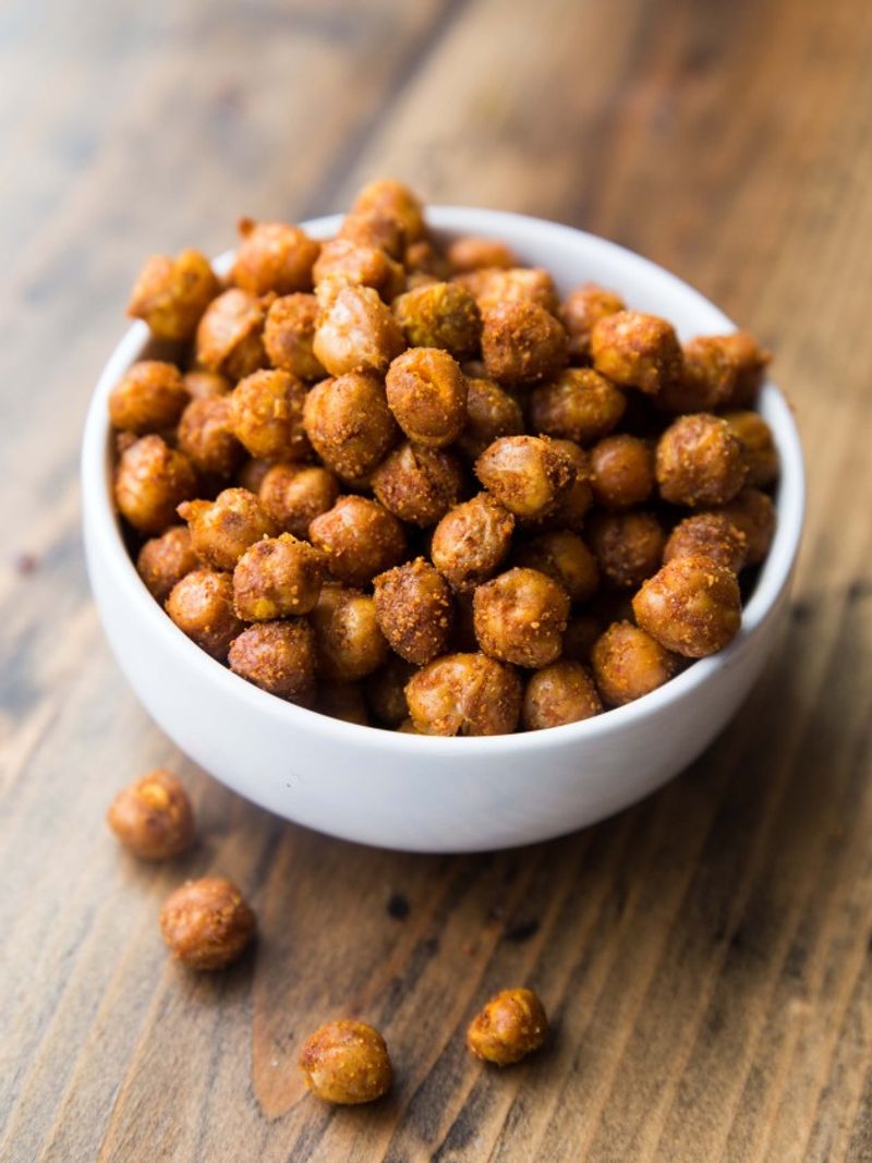 A Small Handful of Roasted Chickpeas