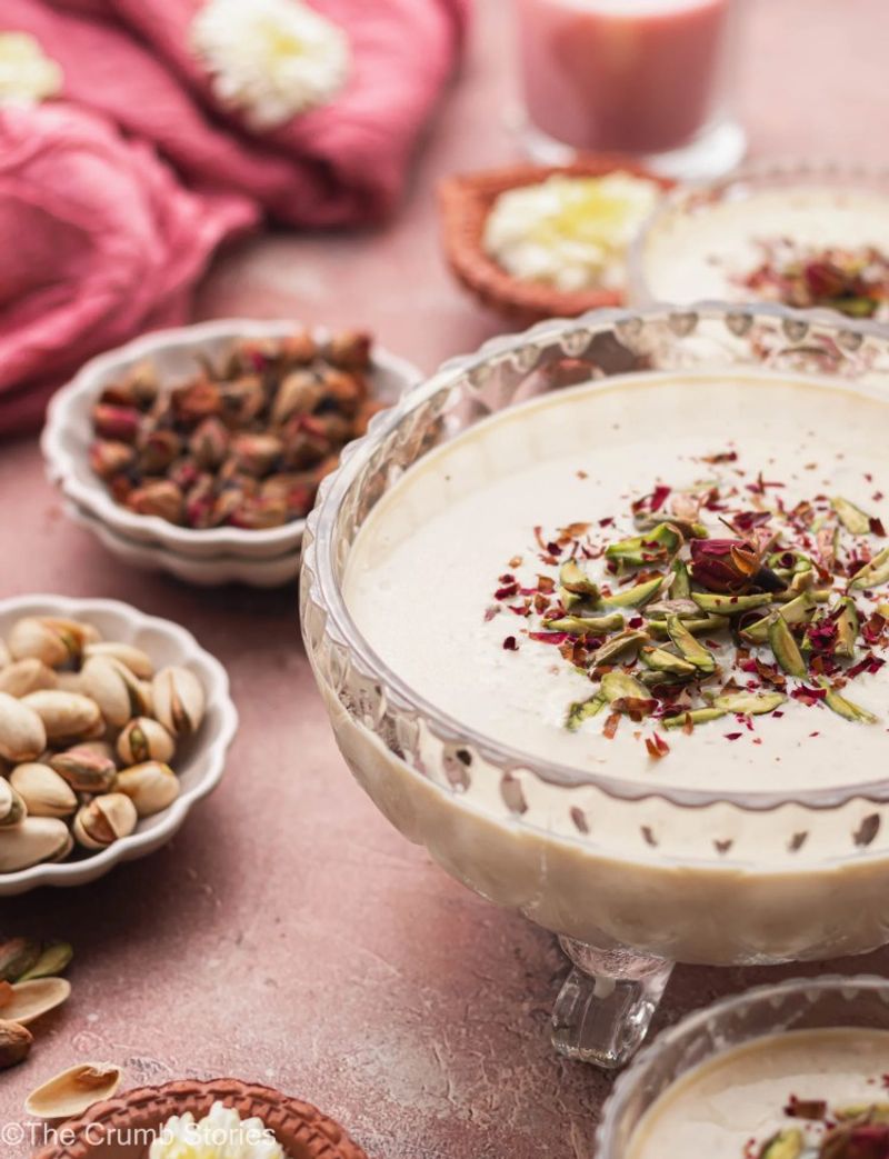 Rice Pudding with Cardamom and Rose