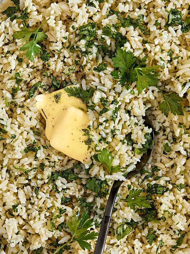 Stir in Butter and Fresh Herbs at the End