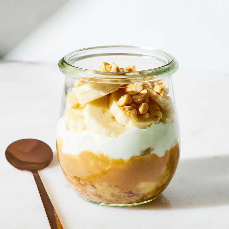 Stir In Peanut Butter and Banana