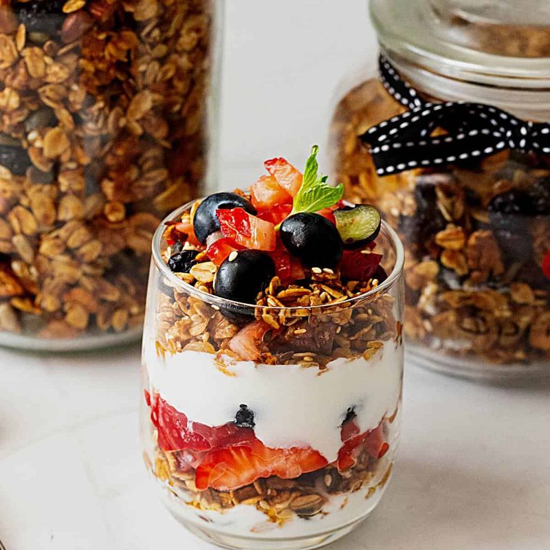 Greek Yogurt with Honey and Granola