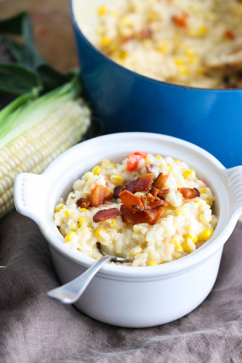 Bacon and Corn Risotto