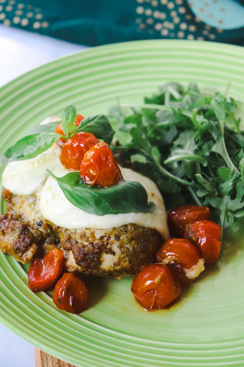 Pesto Crusted Nuggets with Lemon Verbena Tea
