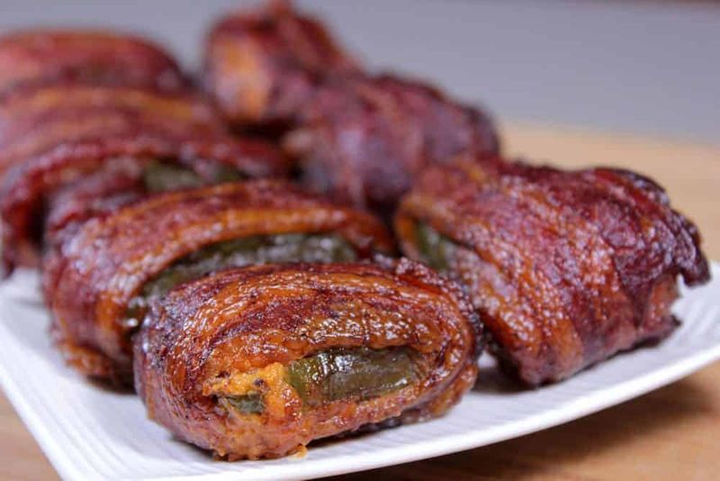 Smoked Oyster and Cream Cheese Stuffed Mini Peppers