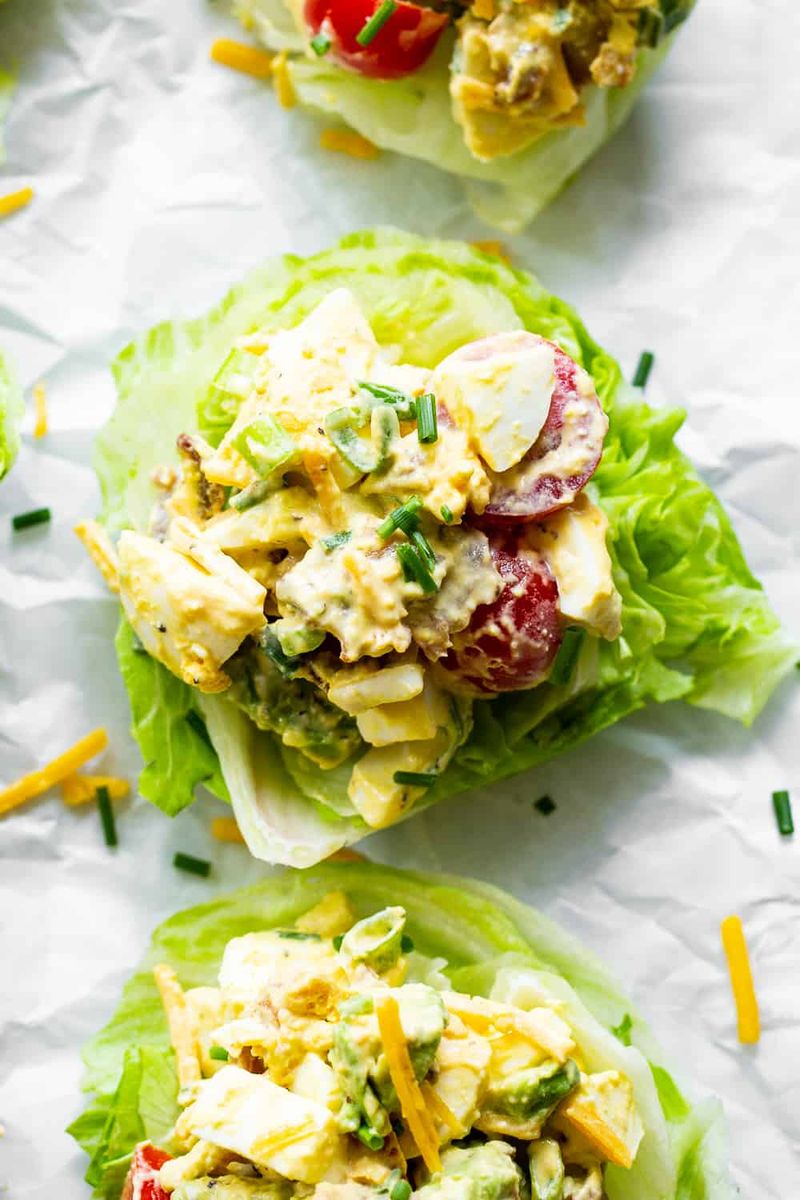 Egg Salad Lettuce Wraps