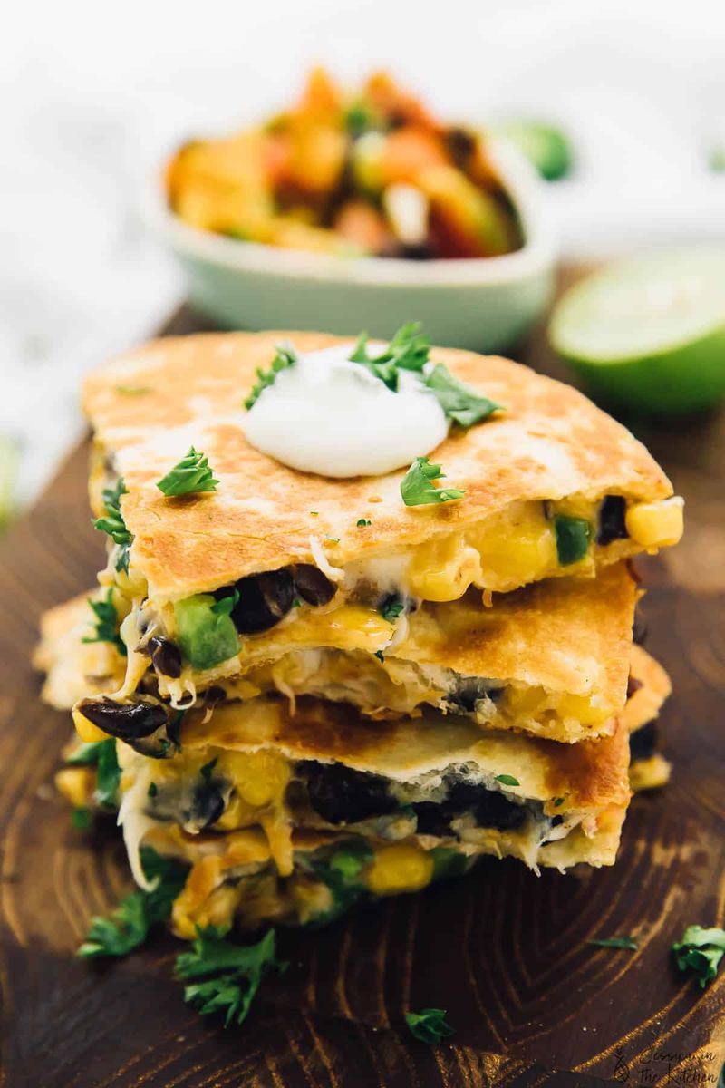 Corn and Black Bean Quesadillas