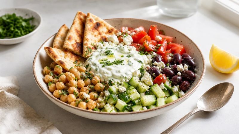 Greek Chickpea Bowls