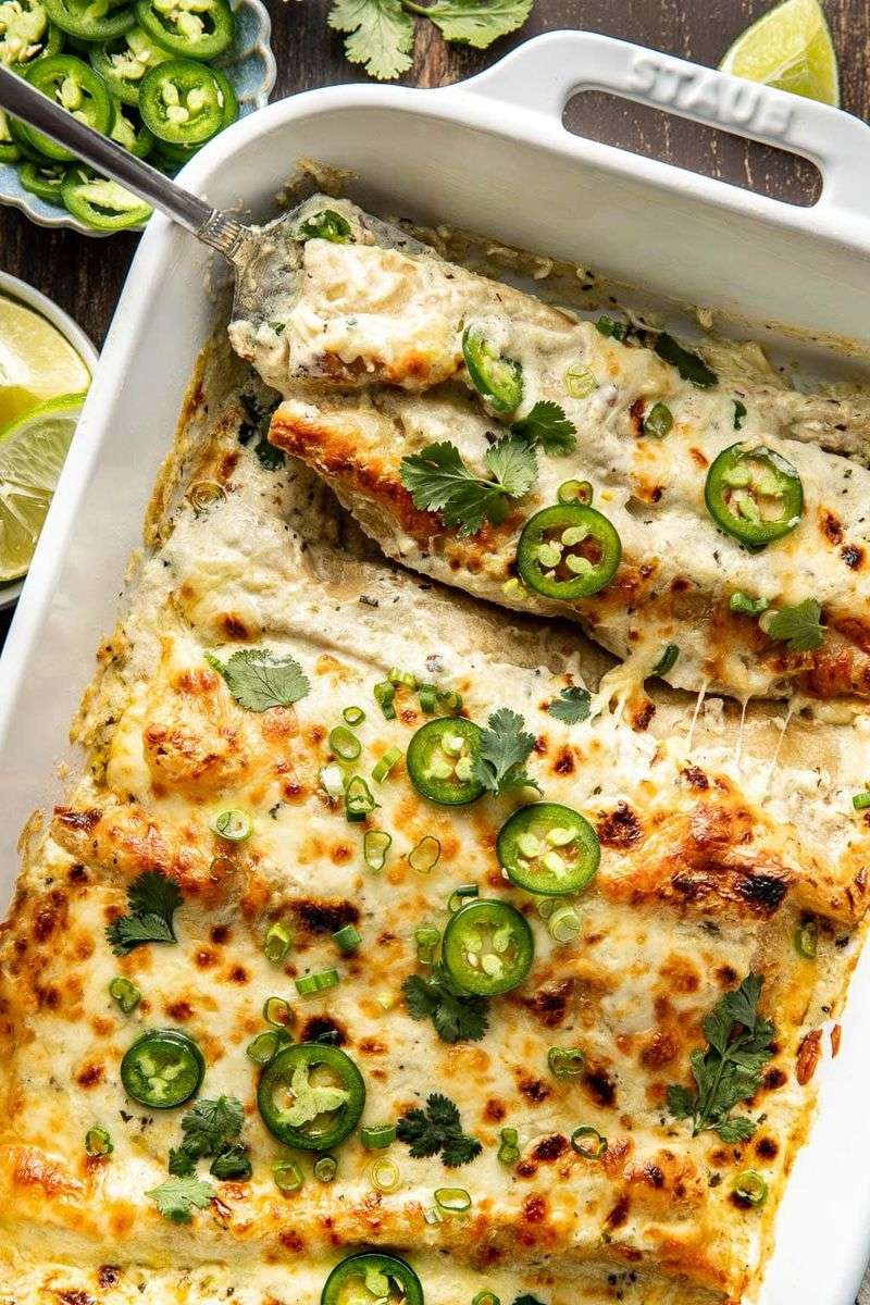 Creamy Turkey Enchiladas