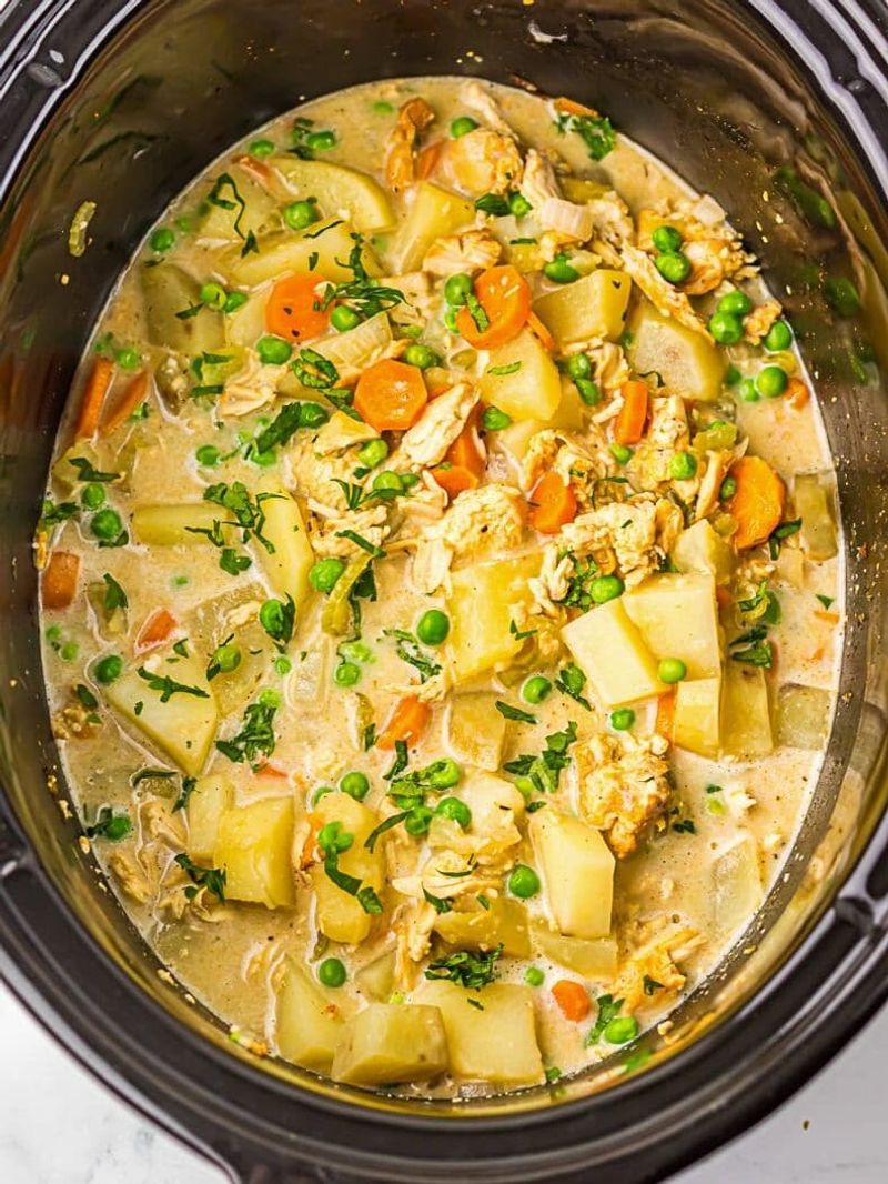 Slow Cooker Creamy Turkey Stew