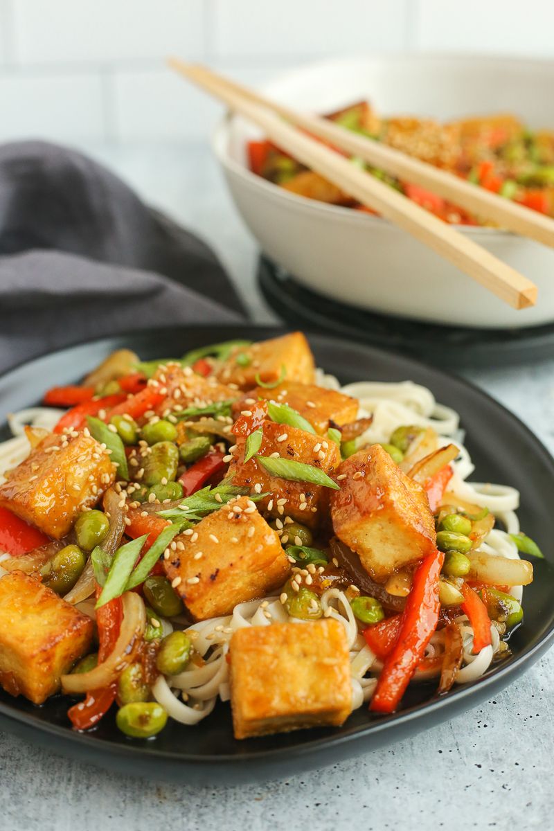 Edamame and Tofu Stir-Fry