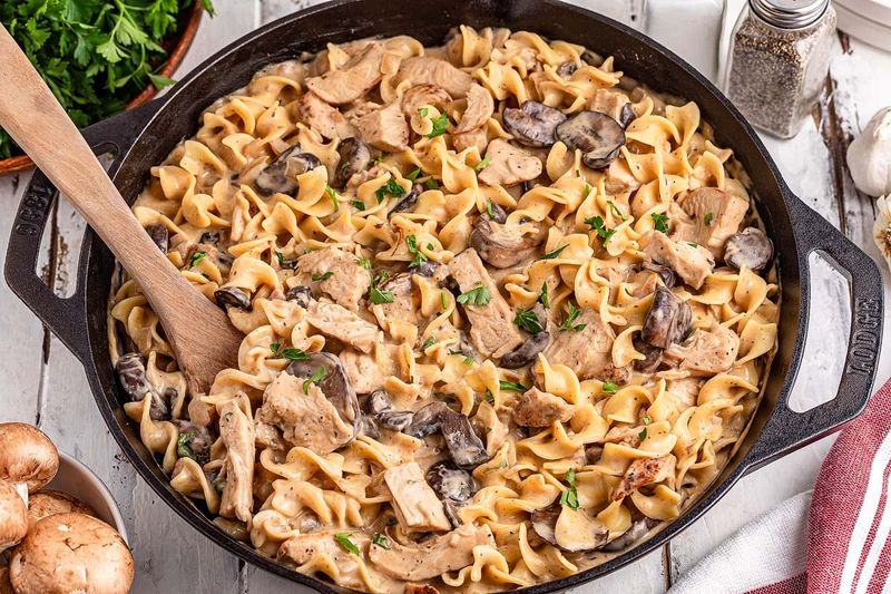 Creamy Turkey Stroganoff