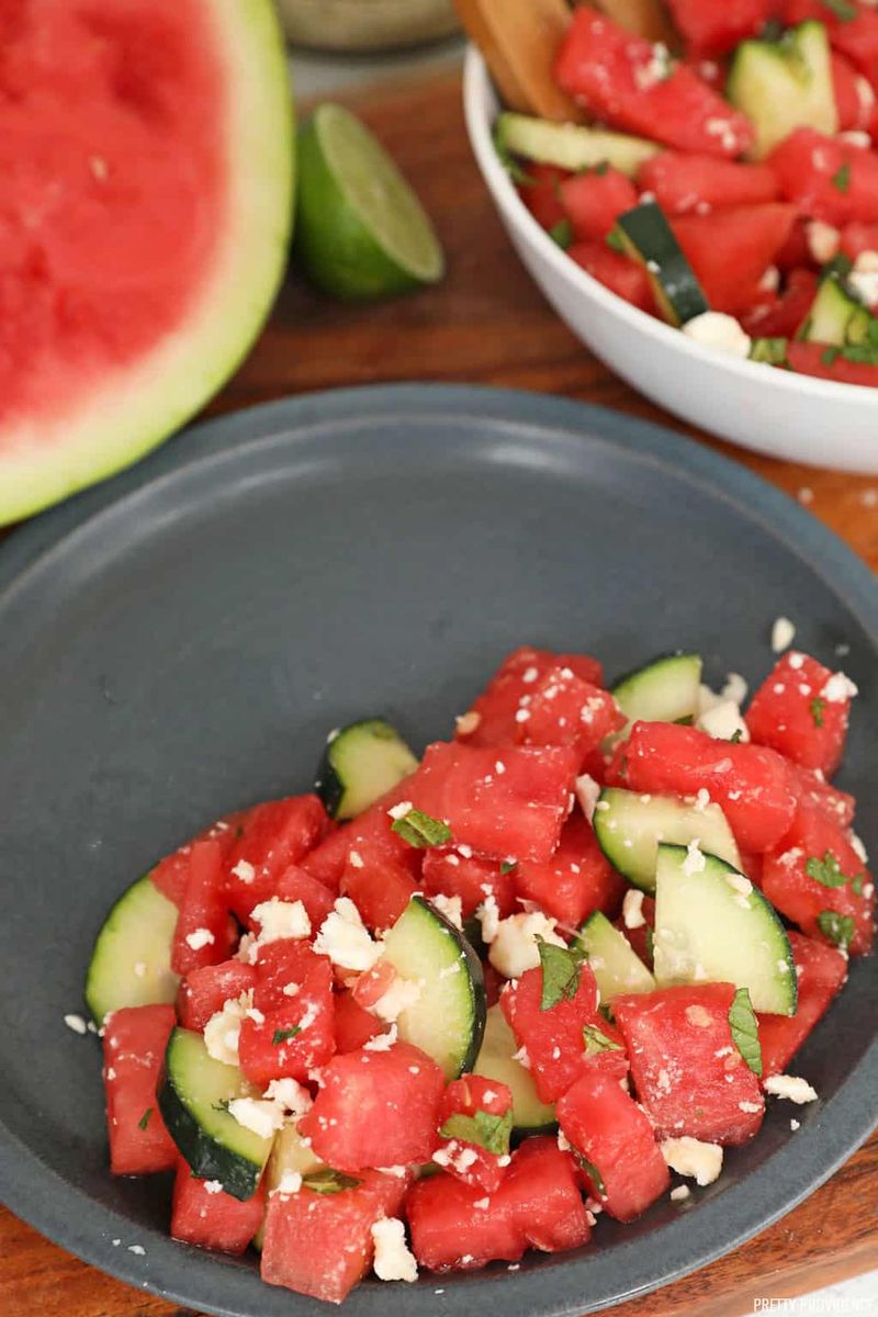 Watermelon and Feta Summer Salad