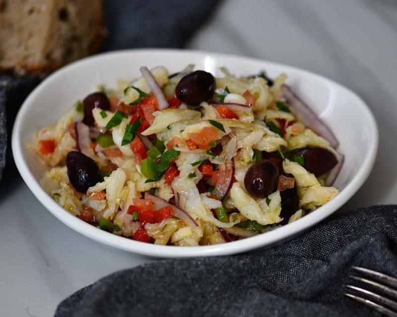Catalan Esqueixada (Salt Cod Salad)